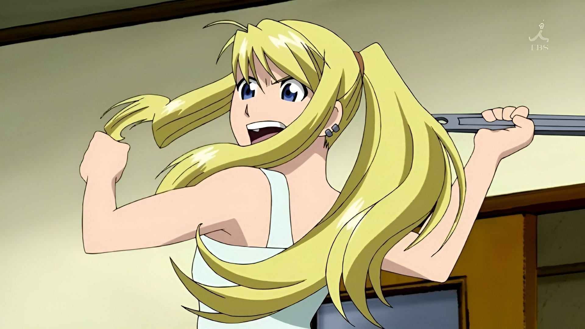 Still of Winry Rockbell (Image via Bones)